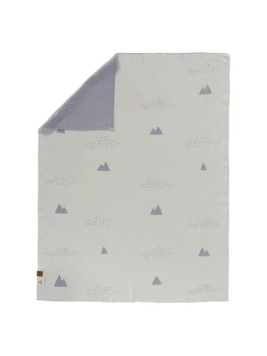 [B300-17] Fine Knitted Blanket 80 X 100 Cm Ice Mountain Fresk
