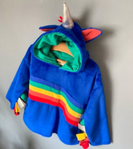 [OJO72] Disfraz Unicornio Azul  6 a 9 años Ojos Grandes