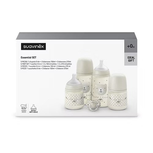 [8426420905169] Set Prints 0-6M Fisio Sx Pro - Bears Gris Suavinex