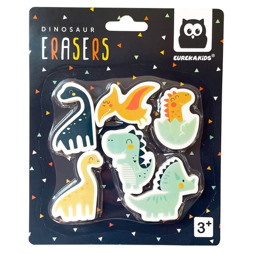 [8435404822835] Set 6 Gomas de Borrar - Dino Eureka