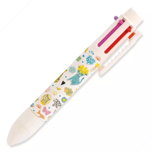 [DD03763] Elodie Rainbow Pen (6 Colors) Lovely Paper By Djeco