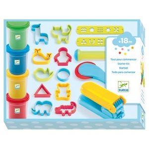 [DJ09755] Introduction To Dough 4 Tubes / 21 Tools Design By By Djeco
