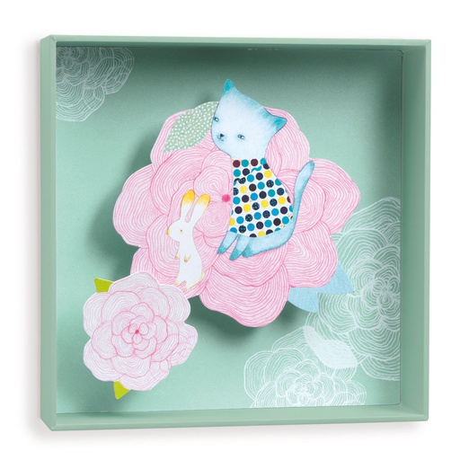 [DD04934] Cabbages And Flower - 18,5X18,5X4Cm Little Big Room By Djeco