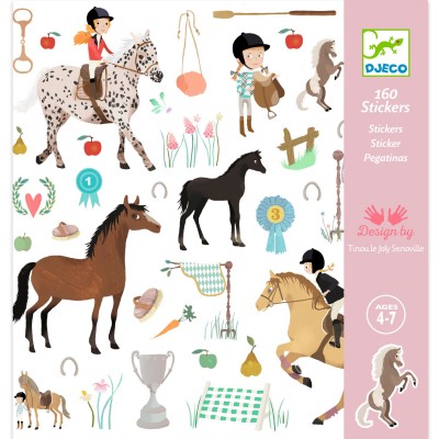 [DJ08881] Stickers Horses Design By By Djeco
