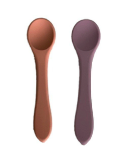 [sfss01-29] Cucharas x 2 silicona rosado y lavanda Storki
