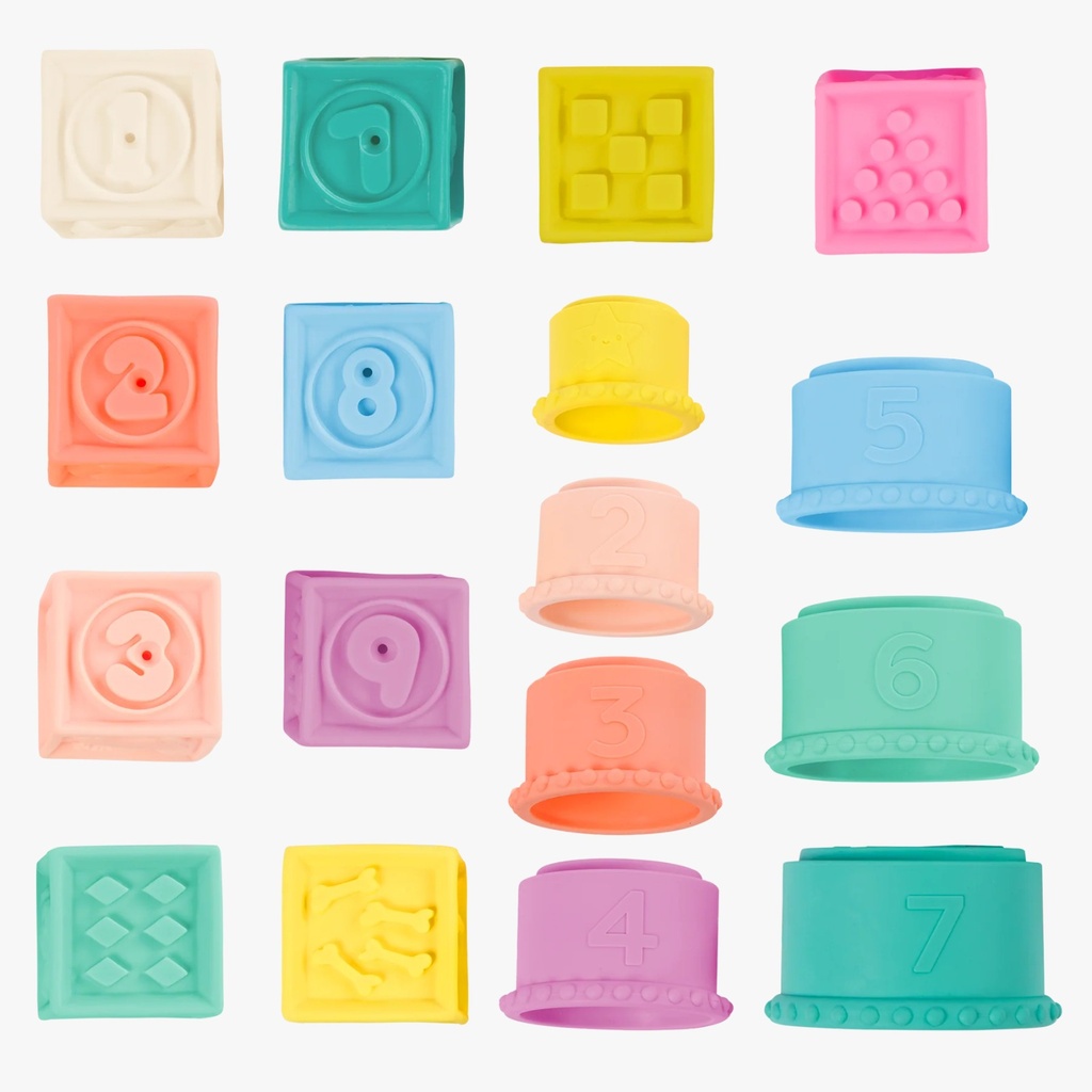Bloques sensoriales de Silicona B.Toys