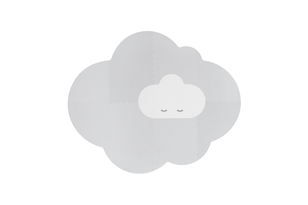 Playmat Head in the clouds (L) - Pearl Grey Quut