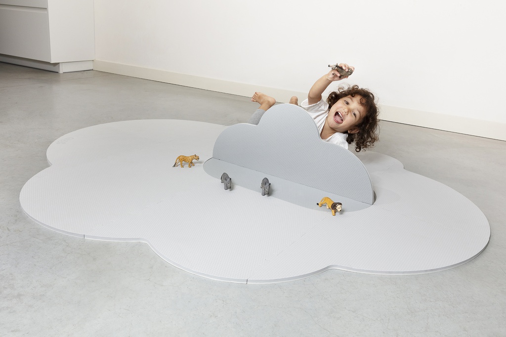 Playmat Head in the clouds (L) - Pearl Grey Quut