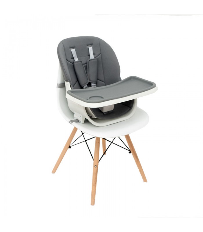 Trona madera multifuncional gris Olmitos