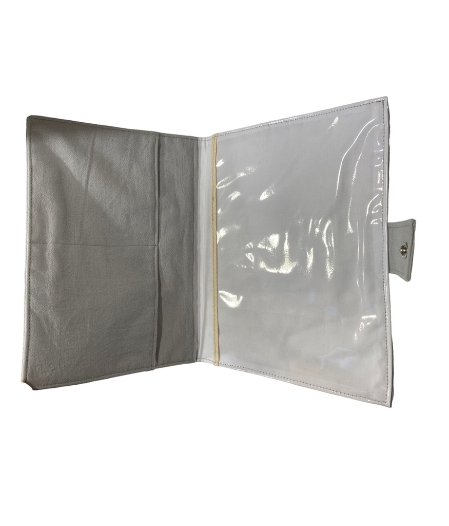 Portadocumentos rayas beige Reina Batata