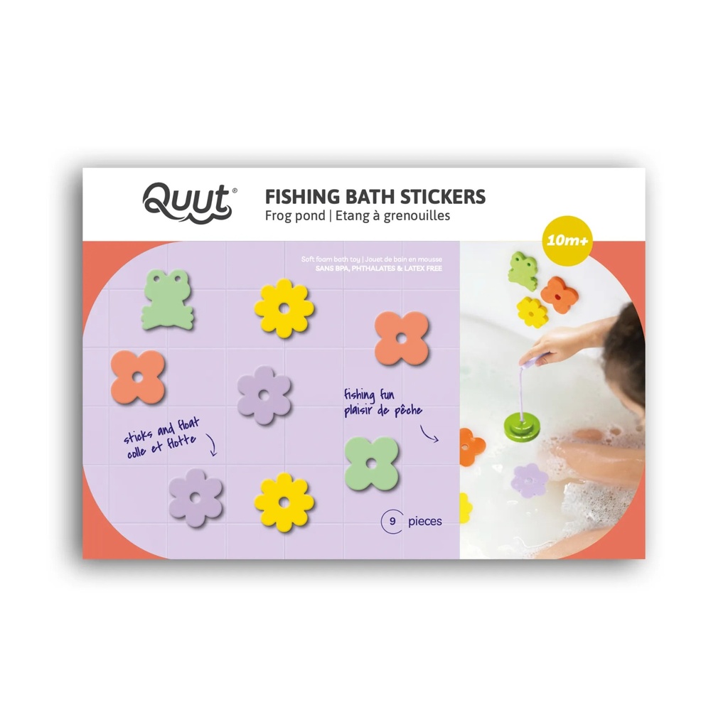 Fishing Bath stickers Frog Pond Quut