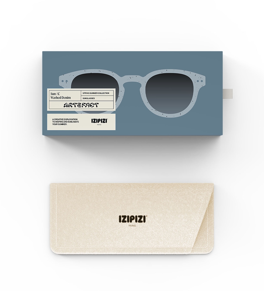 Adult Sun #C Washed Denim Izipizi