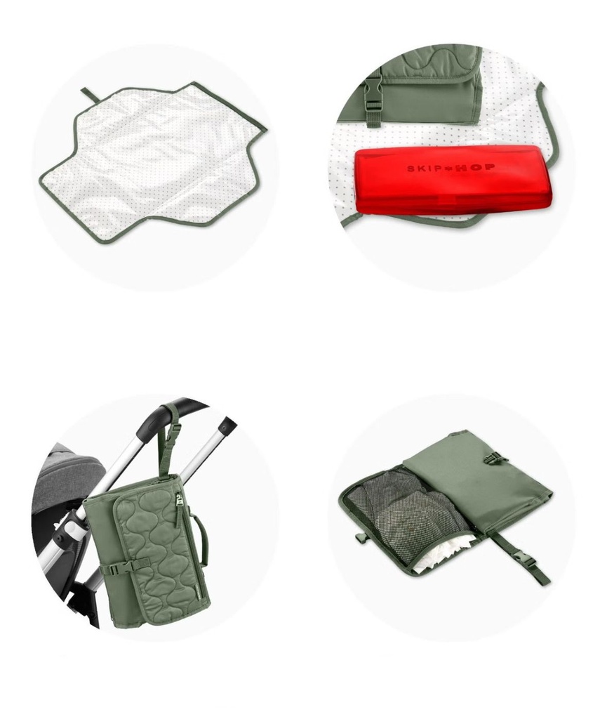 Cambiador Portatil Pronto Signature - Verde Skip Hop