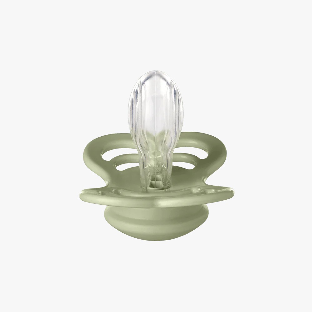 Chupete Supremme Silicona Ivory / Sage Talle 1 BIBS
