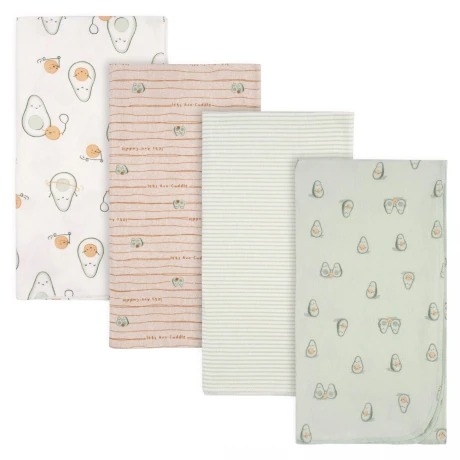 Pack x 4 sabanas de framela Avocado Gerber