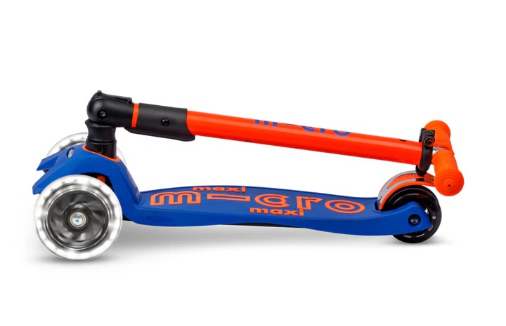 Monopatin Maxi Pleg Neon LED MMD227 - Rojo/Azul Micro