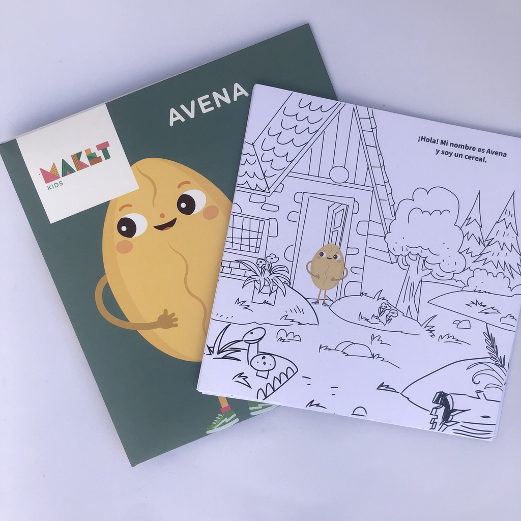 Lamina para colorear Avena MAKET KIDS
