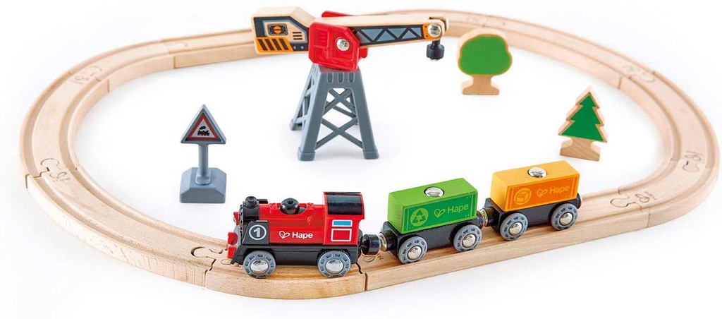 Pista de tren despacho de carga Hape