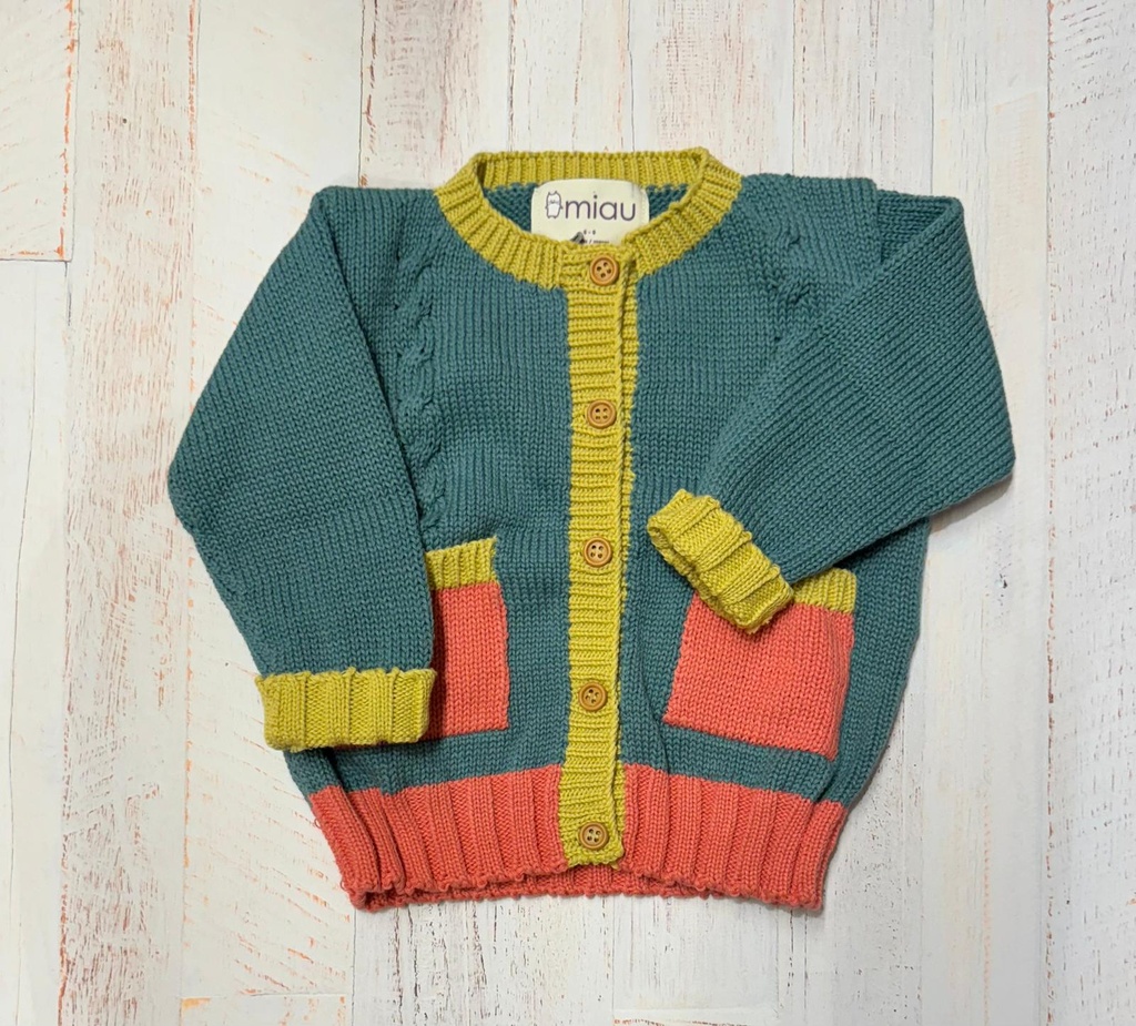 Saco ochos multicolor 6-9m Miau