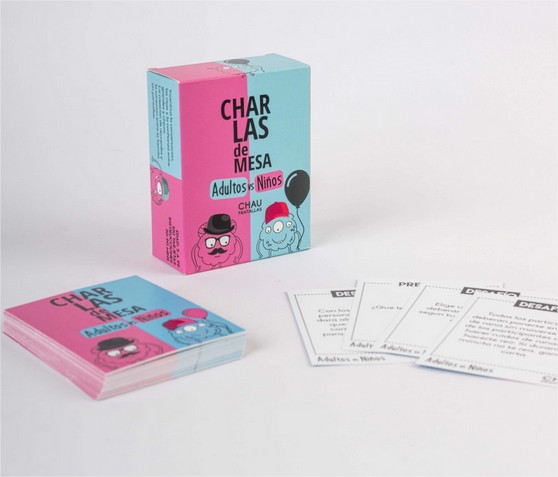 Charlas de mesa adultos vs niños Chau Pantallas