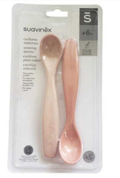 Pack X 2 Uds Cucharas Wonder Rosa / Blanco Suavinex