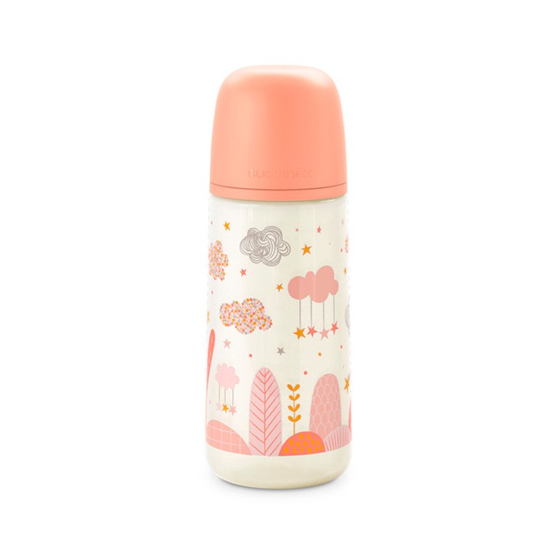 Biberon PP 360ml Anat Silic +6m 2L - Rosa Suavinex