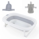 Bañera plegable con almohadon y reductor gris Bebesit