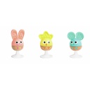 Set 3 Sonajero Mordillo Ventosa - Granja pastel Hape