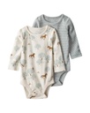 Pack 2 Bodies Ml Algodón Org Little Planet12M Carters