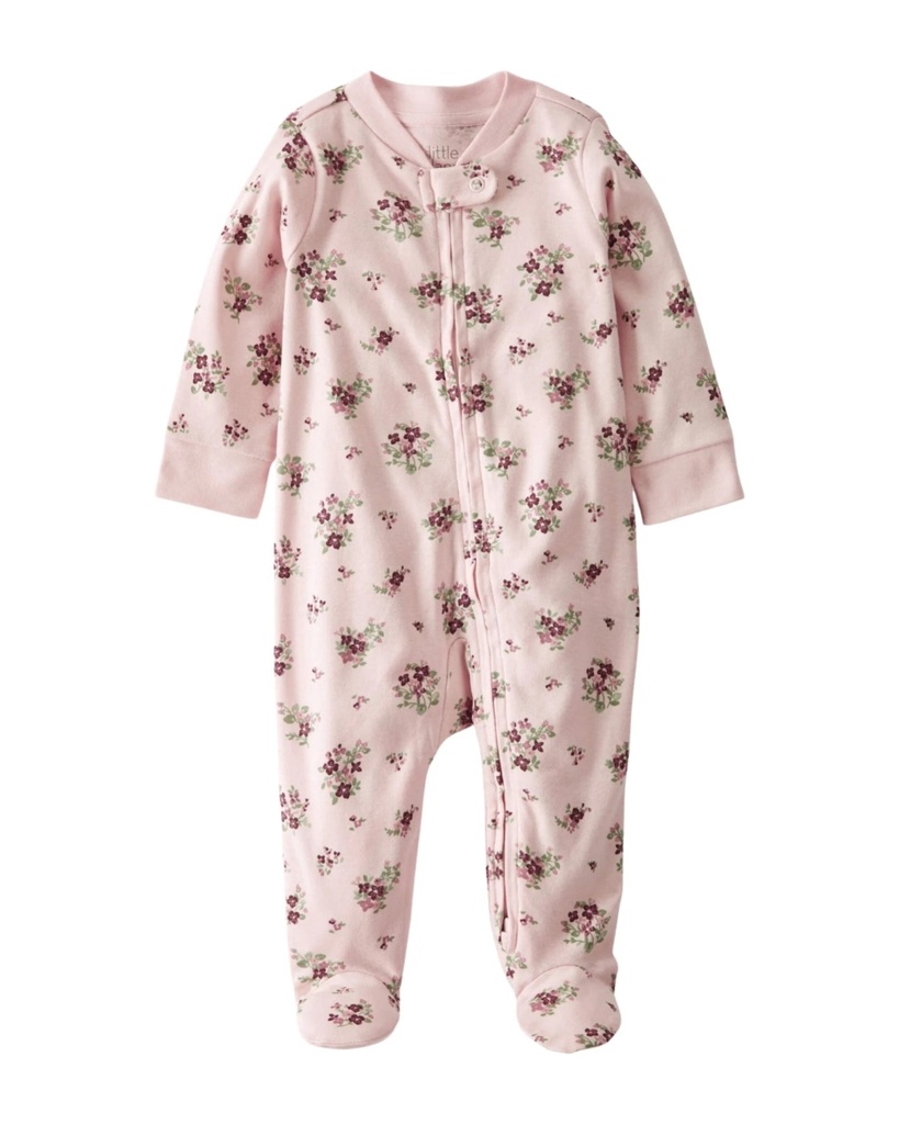 Pijama 1Pc C/Pie Floral Alg Org Little Planet6M Carters