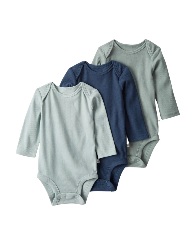 Pack 3 Bodies Ml Algodón Org Little Planet3M Carters