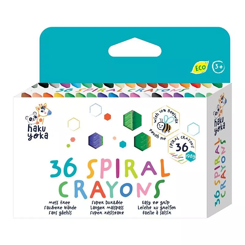 36 Crayones en Espiral Haku Yoka