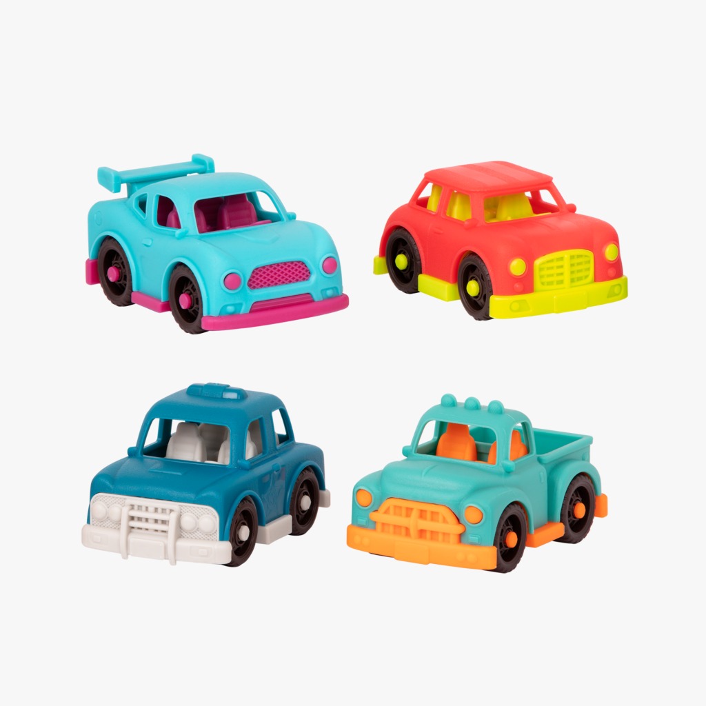 B. Happy Cruisers, 4 Mini Vehicles B.Toys