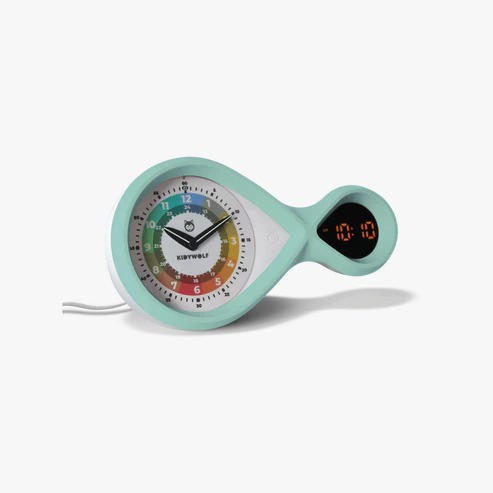 Kidyalarm Educational Alarm Clock Mint Kidywolf