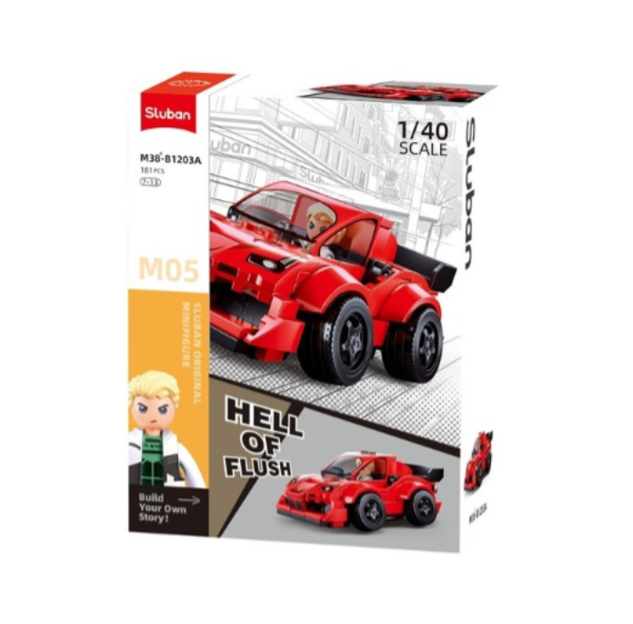 Car Rojo 180 Pcs Sluban