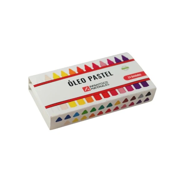 Óleo pastel x 24 unidades Infantozzi Materiales