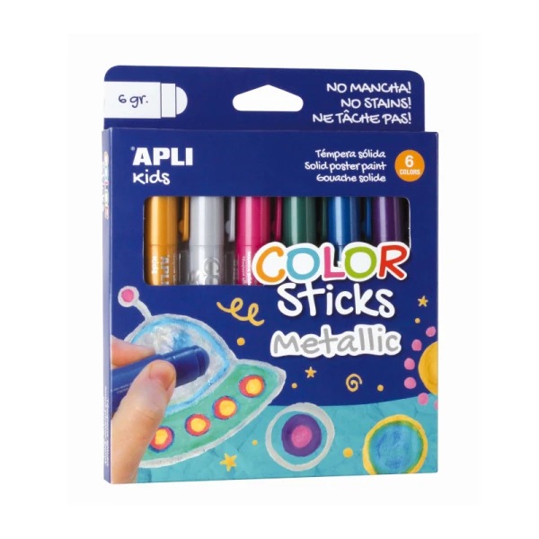 Témpera solida Stick metallic - Apli