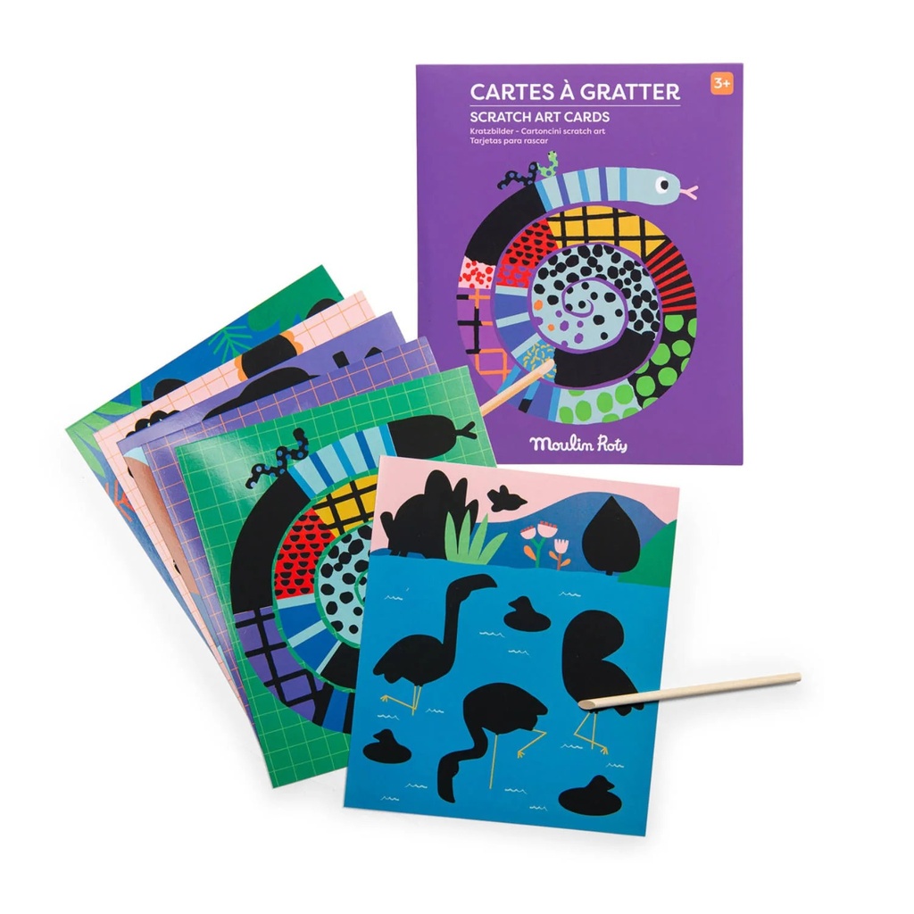 Tarjetas Rasca-Rasca Toupitis Moulin Roty