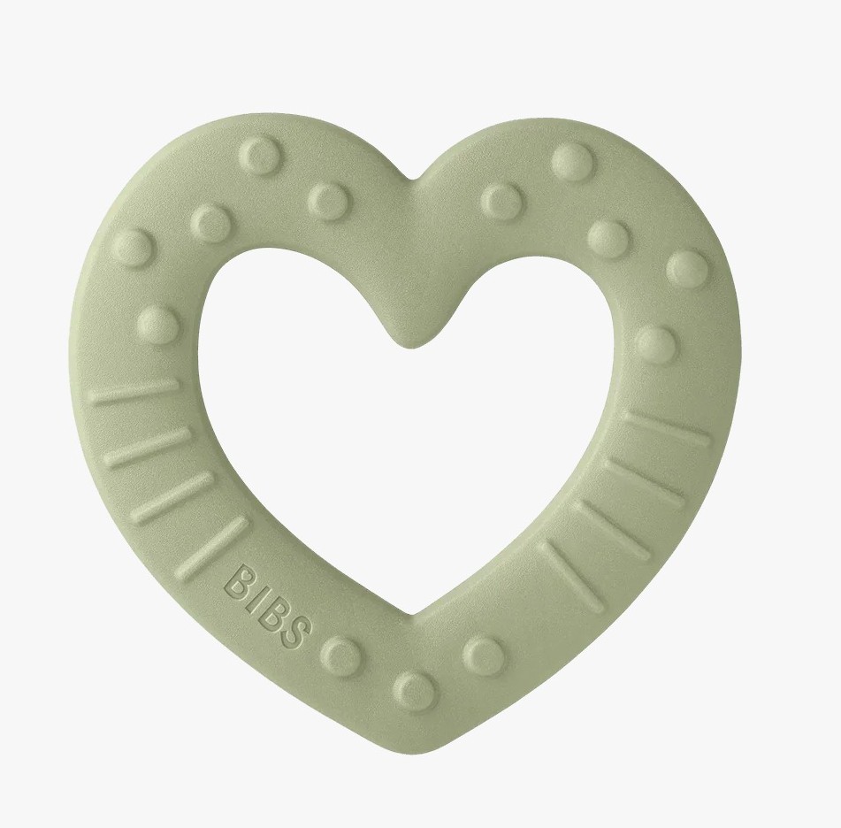 Baby Bitie Heart Sage Bibs