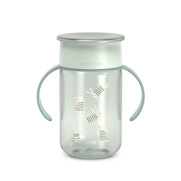 Vaso 360° Antiderrame 340Ml - Wonder Conejo Verde Suavinex