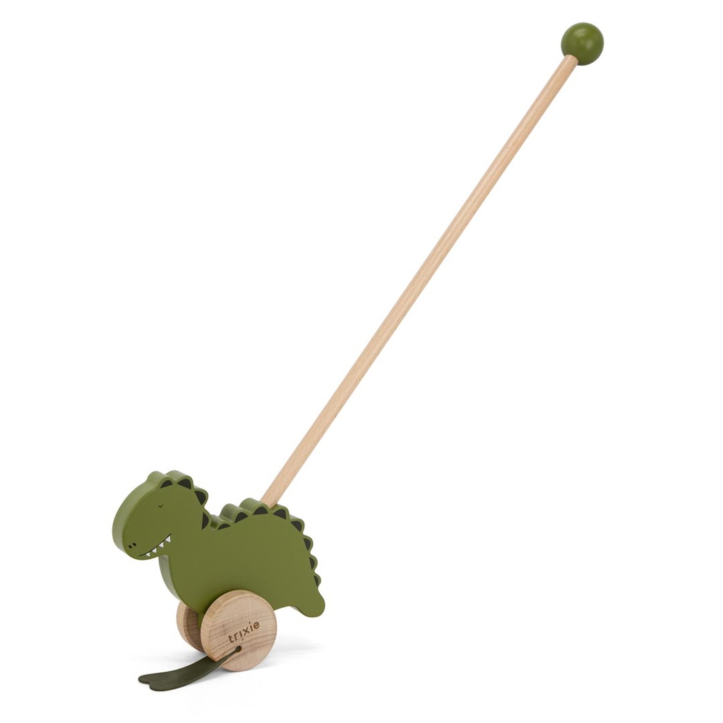 Wooden Pull Along Toy - Mr, Dino Trixie