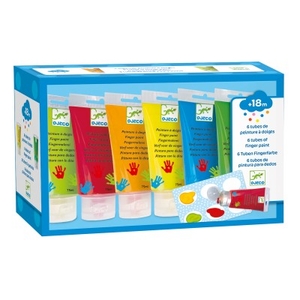 6 Finger Paint'S Tubes Design By By Djeco