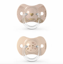 Chupete Fisio. Sx Pro 6-18M (X2Uds) Corazon Dorado Silicona 