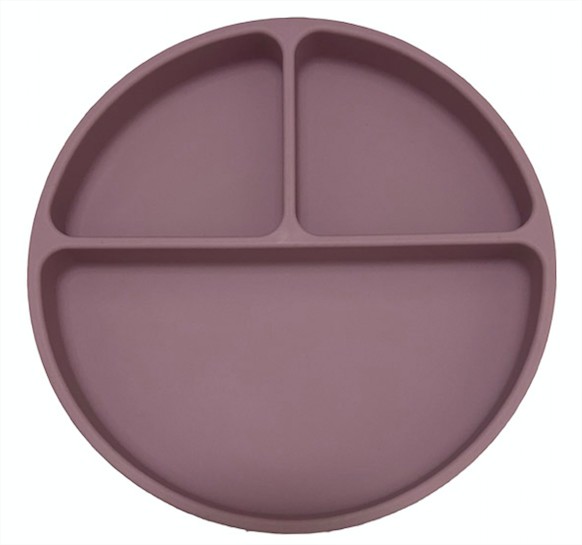 Plato con divisiones y ventosa Lavanda Storki