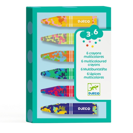 [DJ09006] 6 Crayons Multicolor Djeco