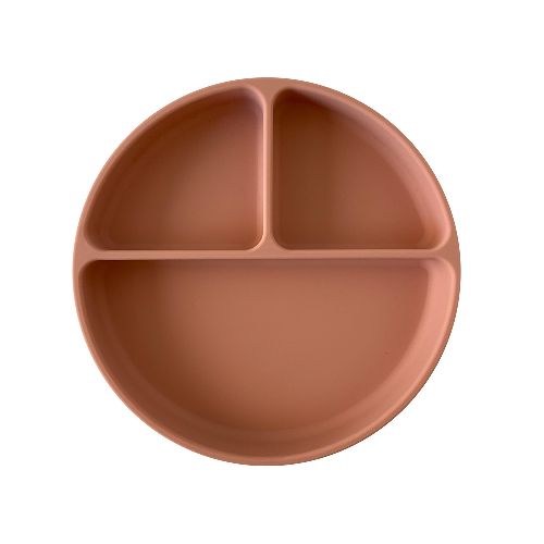 [608011943783] Plato con divisiones y ventosa Muted (rosado) Storki