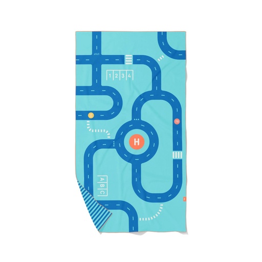 [174028] PlayTowel M (140 x 70cm) - Road Quut