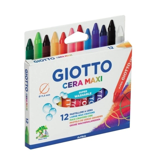 [7501014631059] Crayon Cera Maxi x 12 colores Giotto