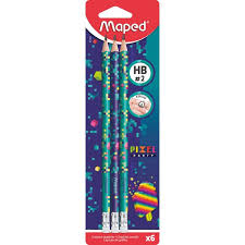[3154148518167] Lapiz HB x6 - Pixel Maped