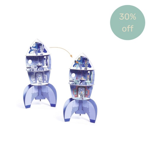 [S-DJ08009] Color Assemble Play Space Rocket Djeco DTO 30%